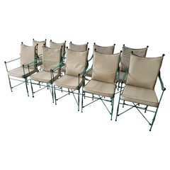 Set di 10 Maison Jansen  Stile battuto  poltrona in ferro