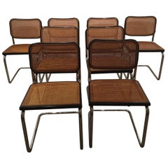 Set of 10 Marcel Breuer Retro Cesca Vintage Chairs