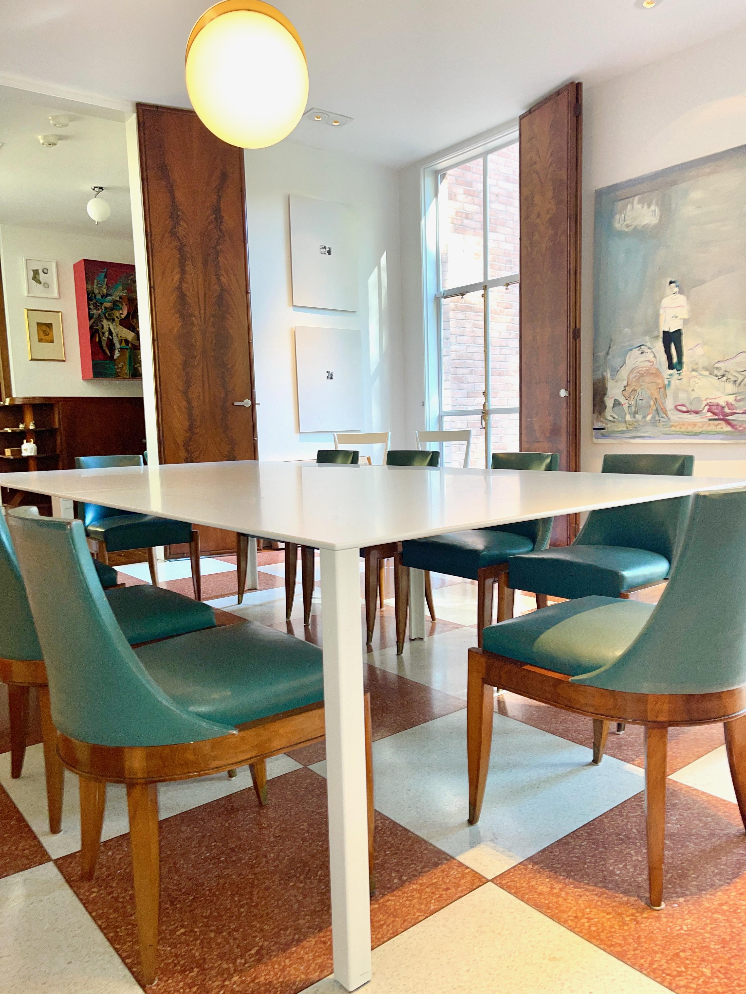 Set of 10 Maurice Jallot Gondola Dining Chairs 2