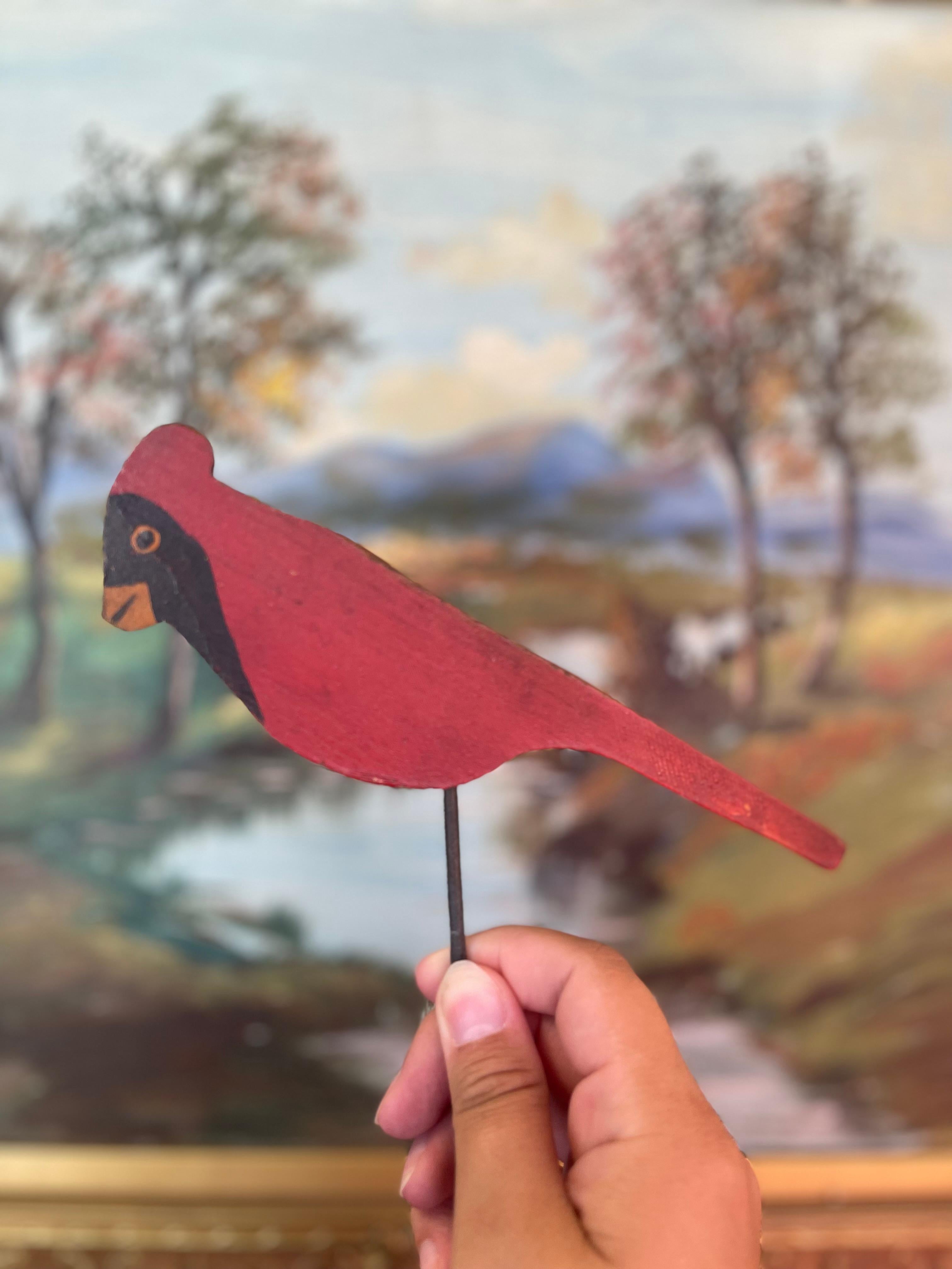 Ensemble de 10 silhouettes d'oiseaux en bois peintes à la main au milieu du 20e siècle. en vente 4