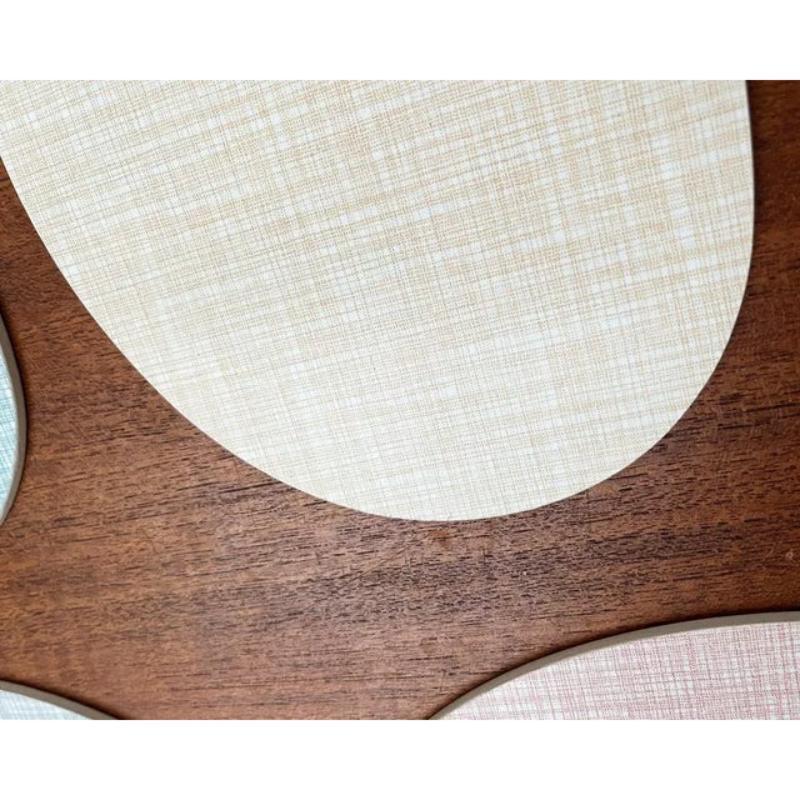 20th Century Set of 10 Mid-Century Breakfast Cutting Boards, 1960s For Sale