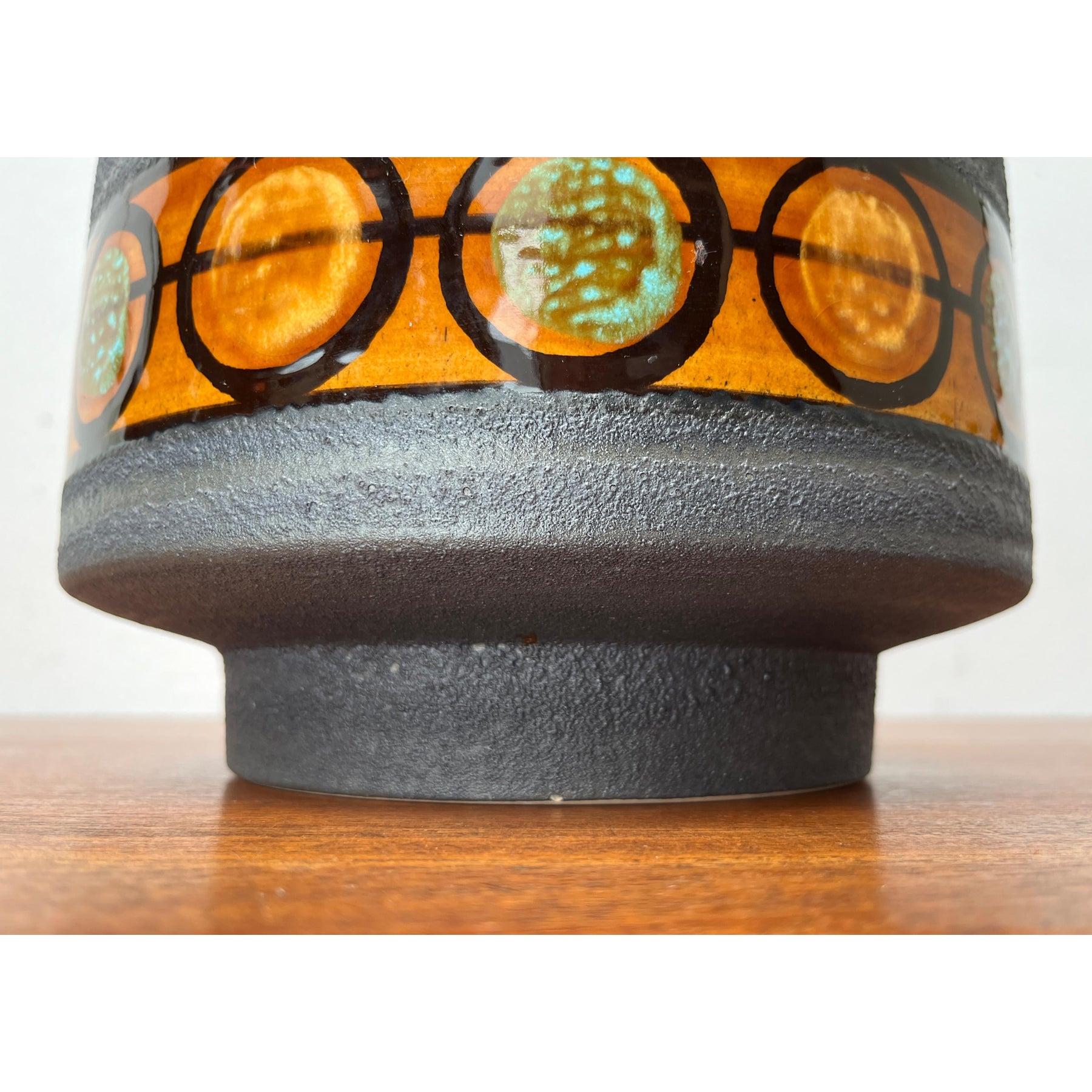 Set of 10 Mid-Century Brutalist German Pottery WGP Punch Bowl and Cups, 1960s For Sale 6
