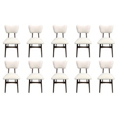 Used Set of 10 Mid-Century Cream Boucle Butterfly Chairs, Europe, 1960s