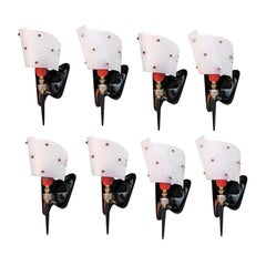Set of  10 mid century French sconces