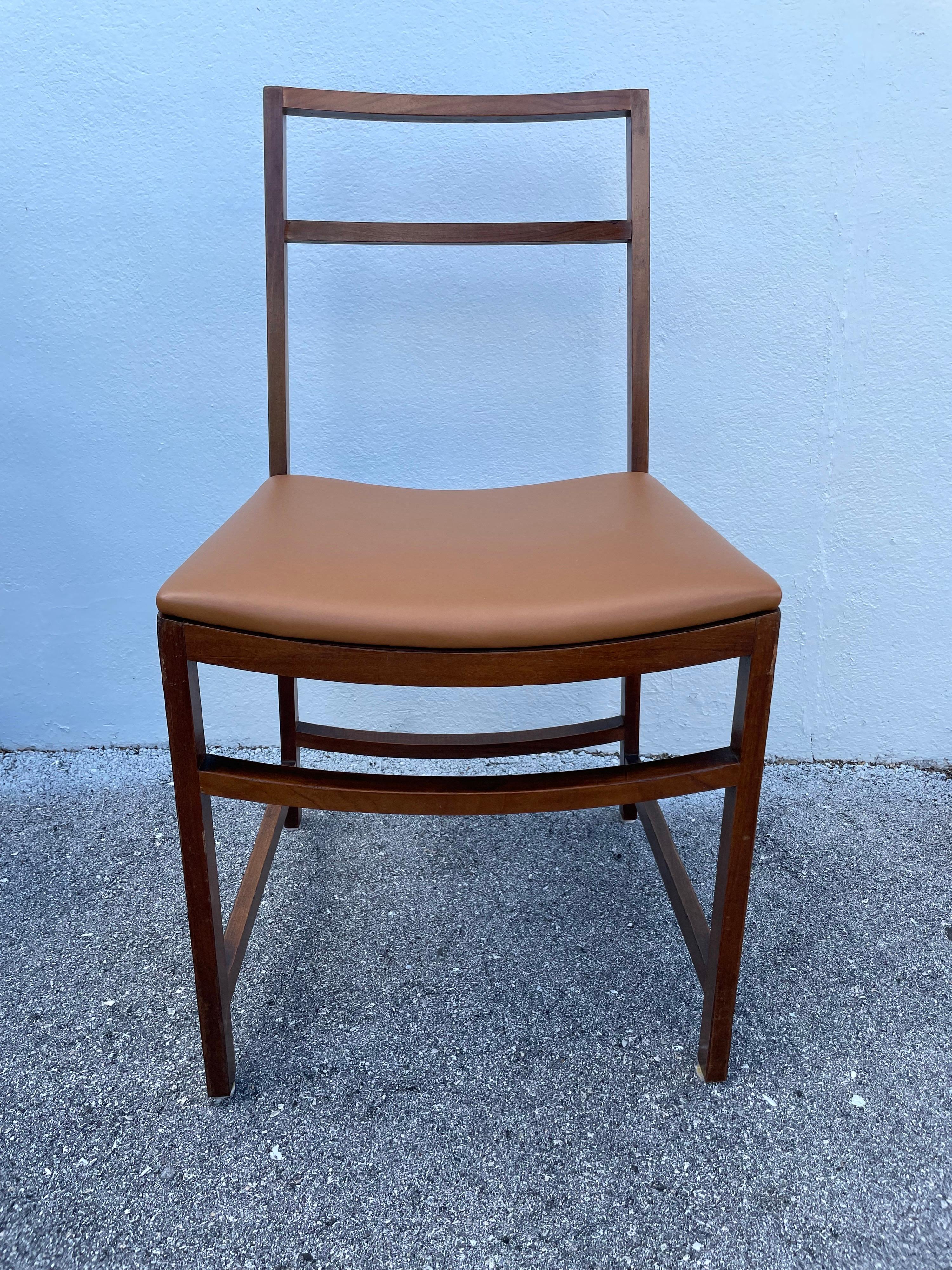 Set of 10 Mid-Century Modern Dining Chairs by Renato Venturi for MIM Roma For Sale 8