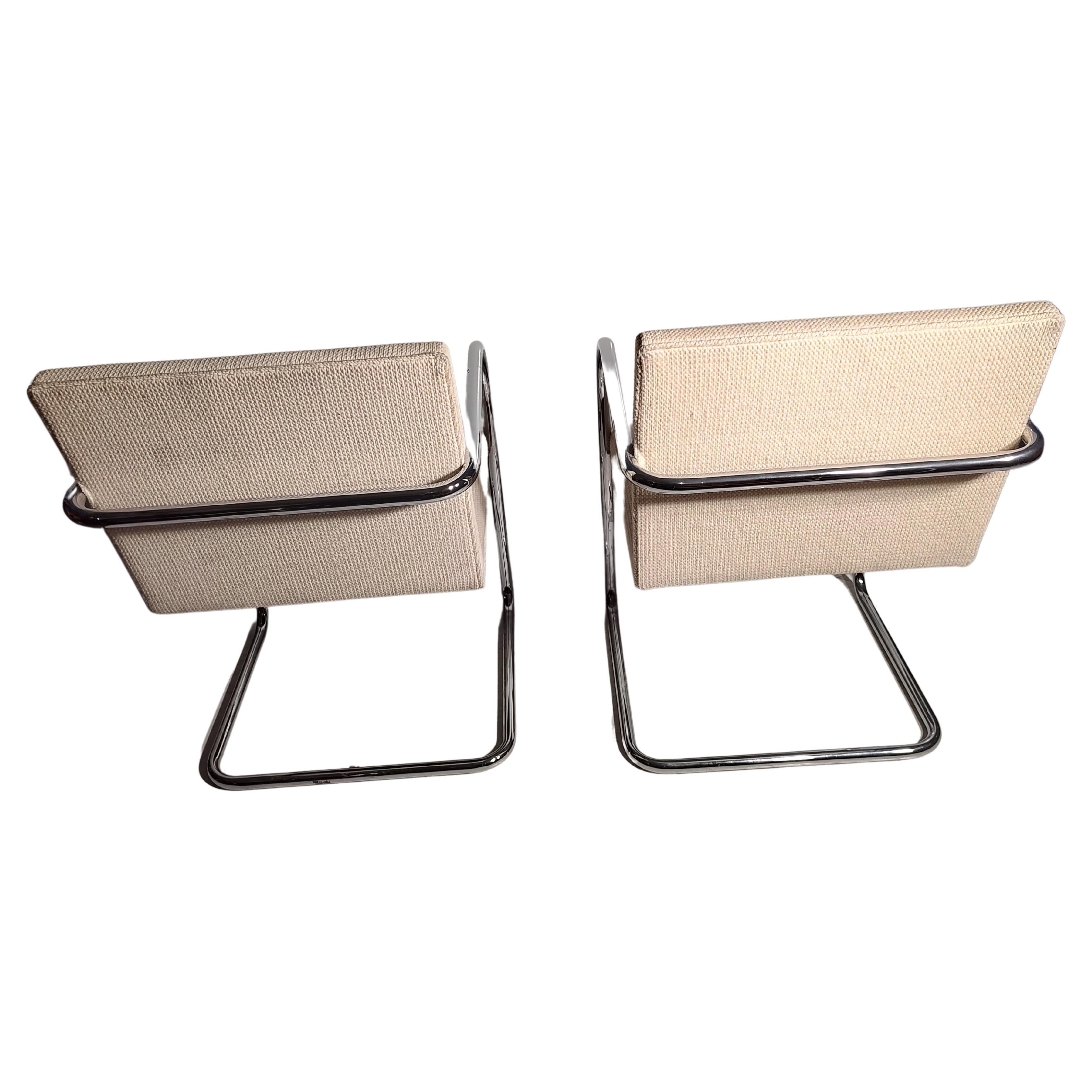 Américain Ensemble de 10 chaises tubulaires Knoll Brno de style mi-siècle moderne Ludwig Mies Van Der Rohe en vente