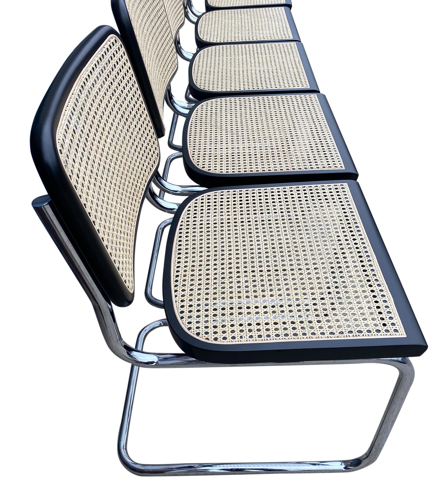 Set of 10 Midcentury Cesca Chairs by Marcel Breuer Thonet 3