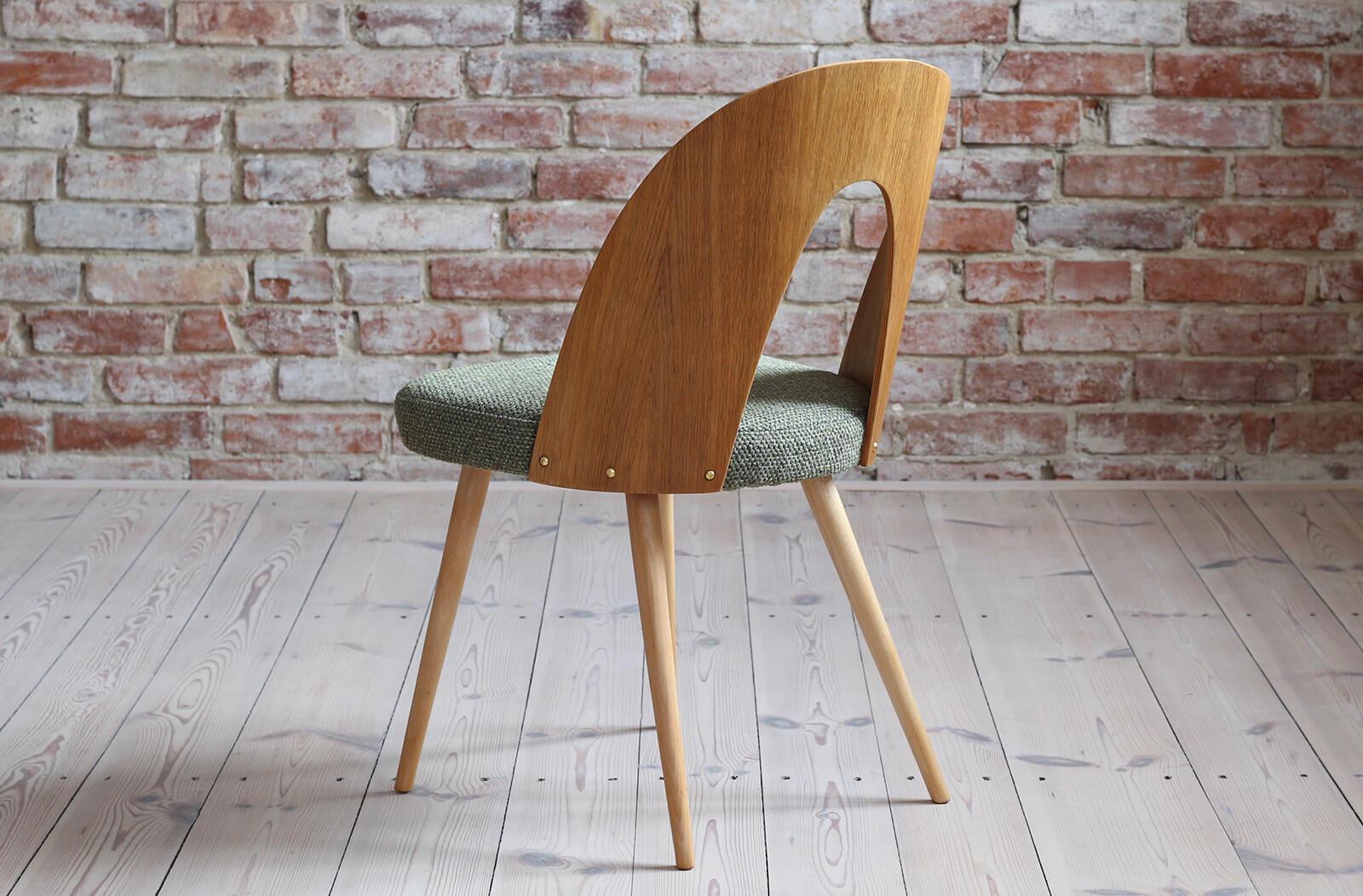Set of 10 Midcentury Dining Chairs by A.Šuman, Customizable Upholstery Available In Good Condition In Wrocław, Poland