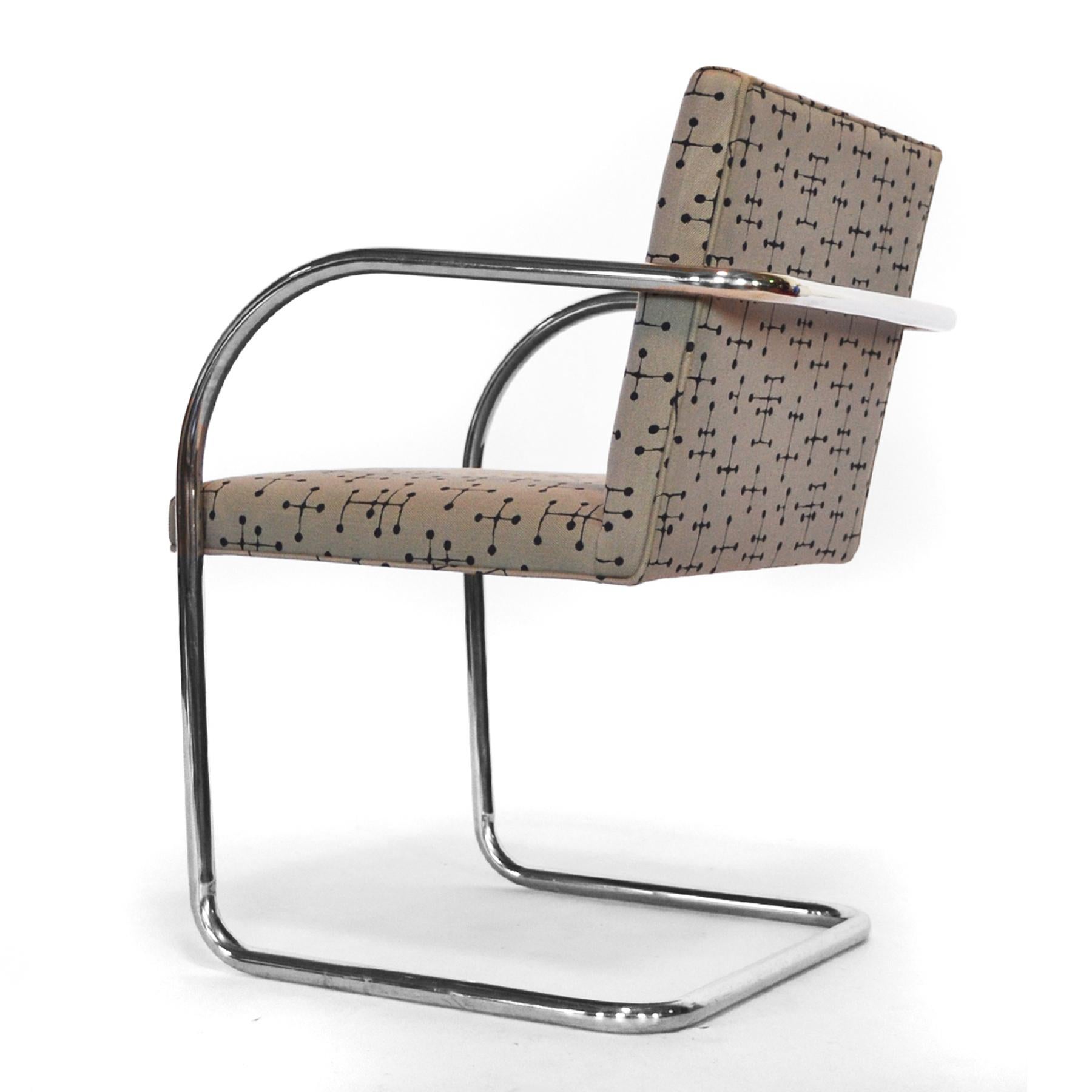 Mid-Century Modern Set of 10 Mies Van Der Rohe Tubular Brno Chairs by Knoll