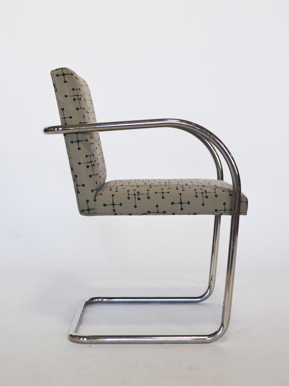 Set of 10 Mies Van Der Rohe Tubular Brno Chairs by Knoll In Good Condition In Highland, IN