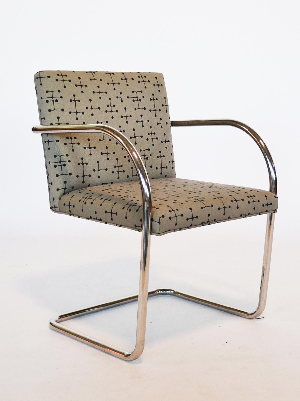 Mid-20th Century Set of 10 Mies Van Der Rohe Tubular Brno Chairs by Knoll