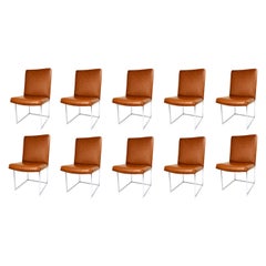 Set of 10 Milo Baughman Dining Chairs