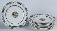 Set of 10 Minton's Stanhope Plates, England, circa 1900