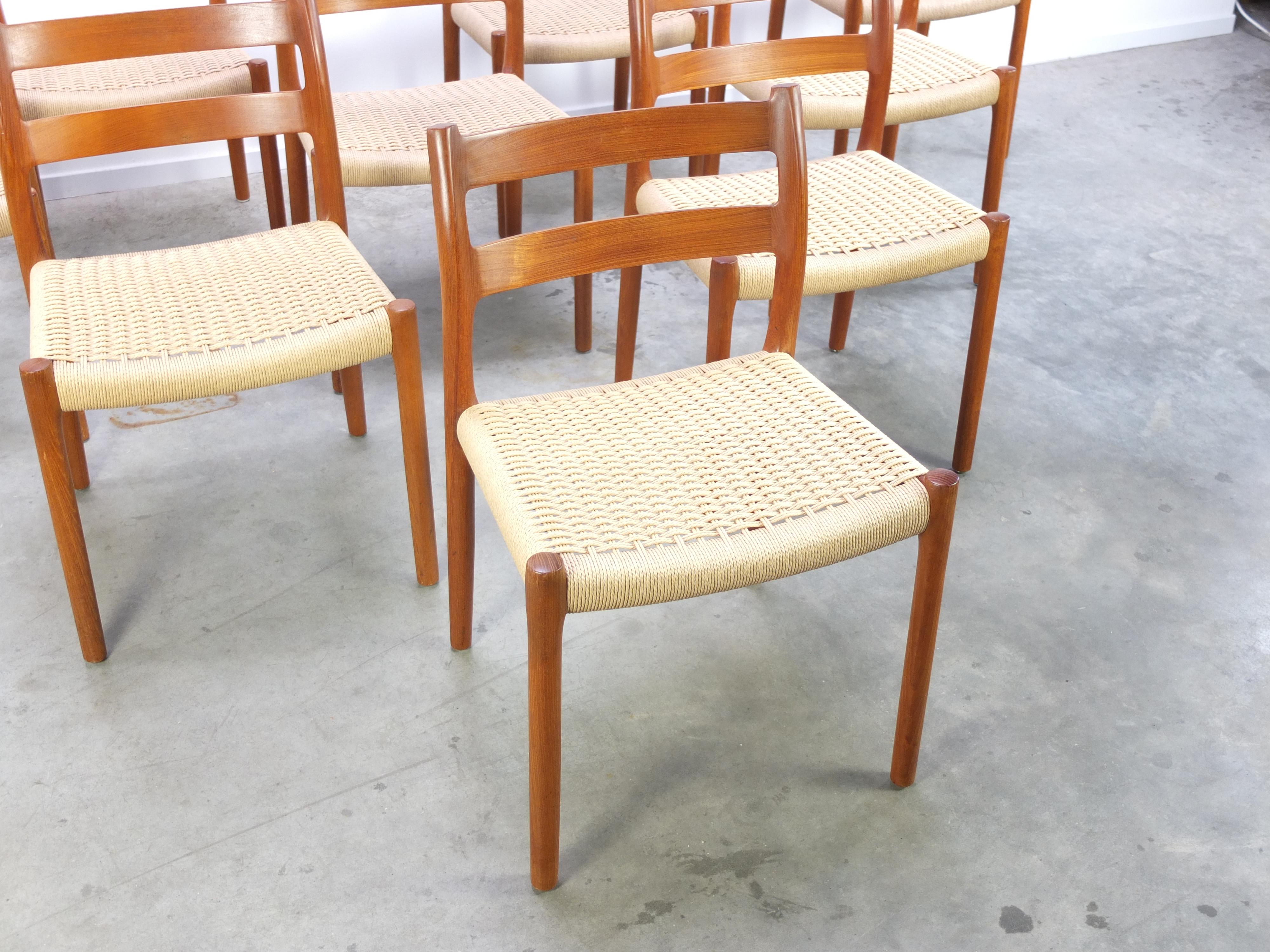 Set of 10 ‘Model 84’ Chairs by Niels Møller for J.L. Møllers Møbelfabrik, 1960s 5