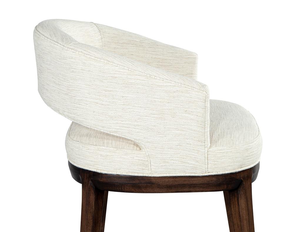 Tessuto Set of 10 Modern Curved Back Dining Chairs Aalto by Carrocel in vendita