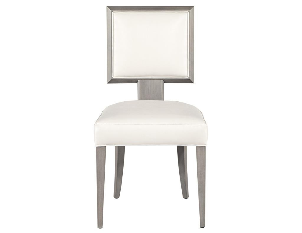 Elevate your dining experience with this exquisite set of 10 modern dining chairs, meticulously crafted in Italy to bring style and sophistication to your home. Each chair features a sturdy beechwood frame, ensuring durability while maintaining a