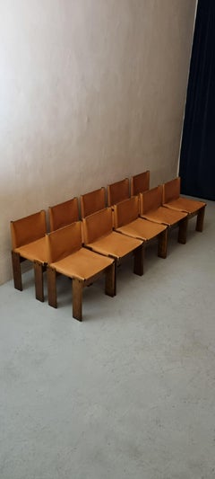 Ensemble de 10 chaises Monk conçues par Afra et Tobia Scarpa pour Molteni 1974
