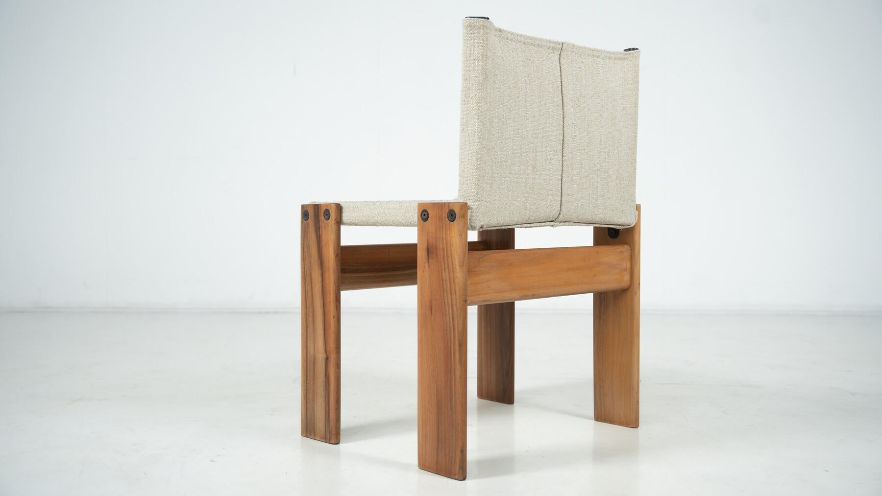 Ensemble de 10 chaises de salle à manger Monk par Afra & Tobia Scarpa pour Molteni, 1970 en vente 7