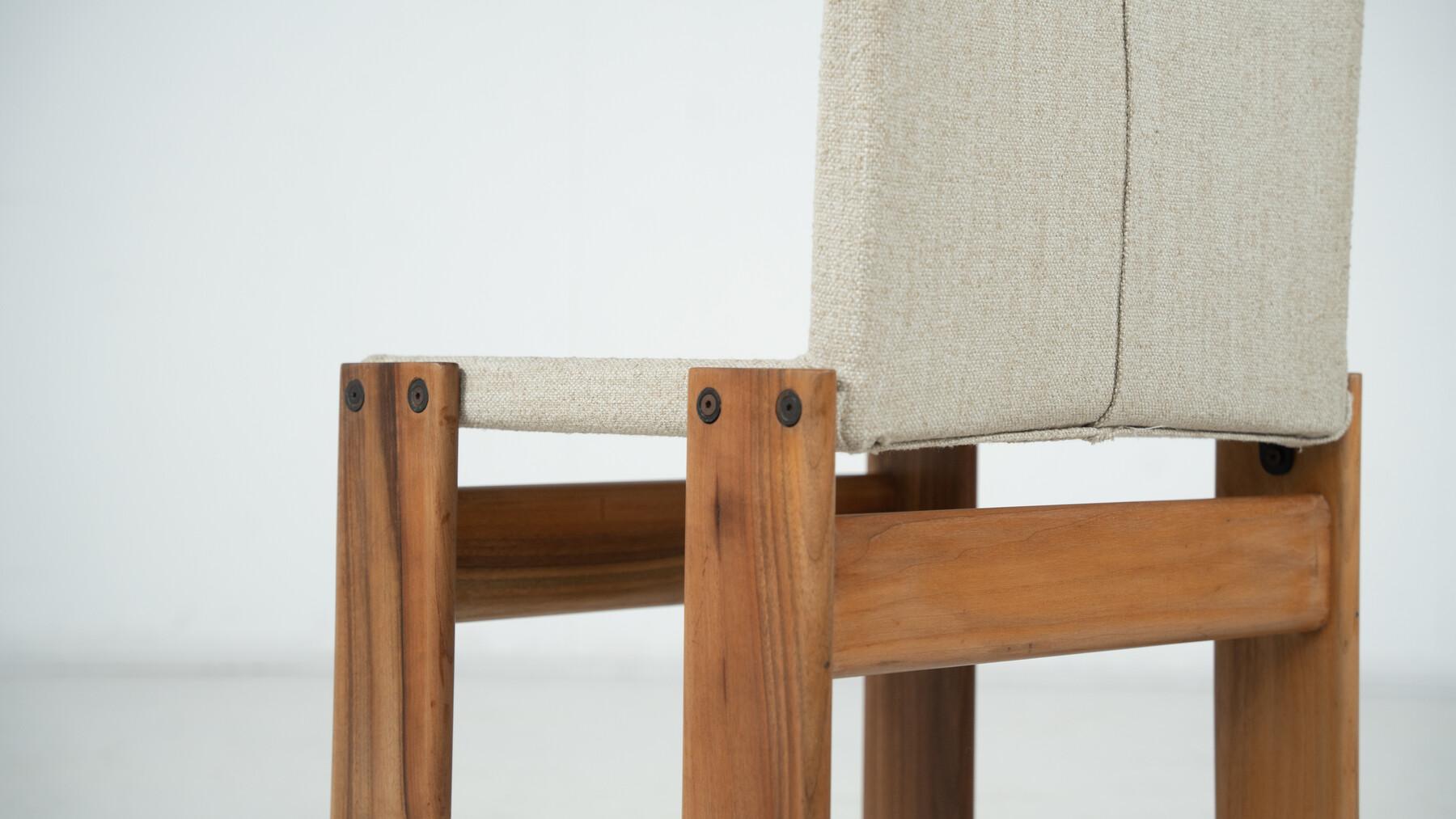 Ensemble de 10 chaises de salle à manger Monk par Afra & Tobia Scarpa pour Molteni, 1970 en vente 8