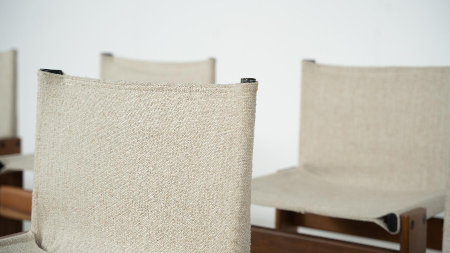 20ième siècle Ensemble de 10 chaises de salle à manger Monk par Afra & Tobia Scarpa pour Molteni, 1970 en vente