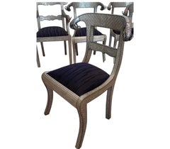 Set of 10 Moroccan Metal Clad Rams Head Dining Chairs