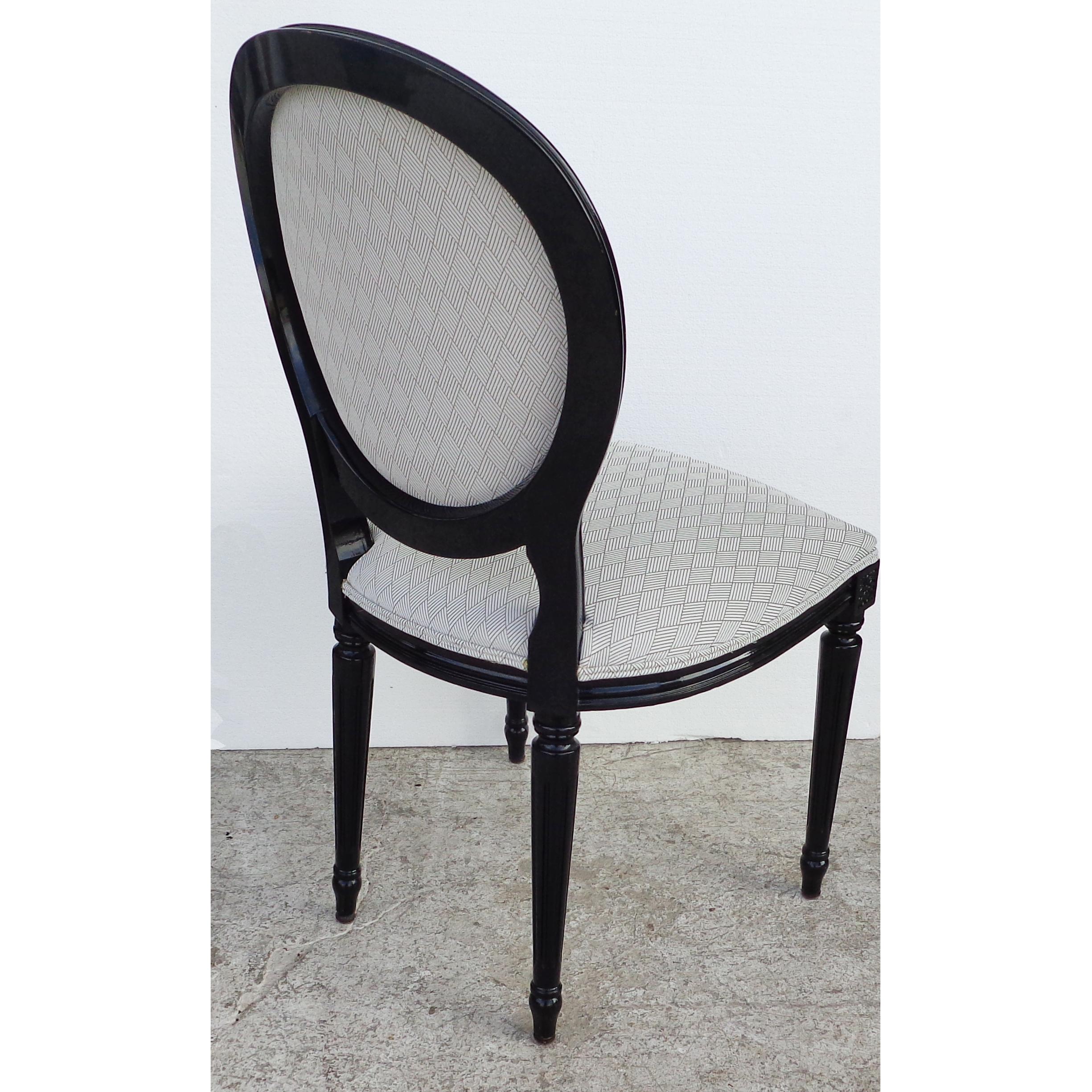 20th Century Set of 10 Neoclassical Louis XVI Style Dining Chairs