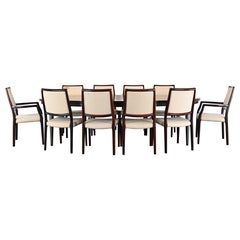 Juego de 10 sillas de comedor de palisandro Niels O. Moller para J. L. Moller Model No. 80