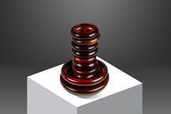 Ensemble de 10 bols de service en bois de cerisier tournés à la main, A.I.C., c. 1960