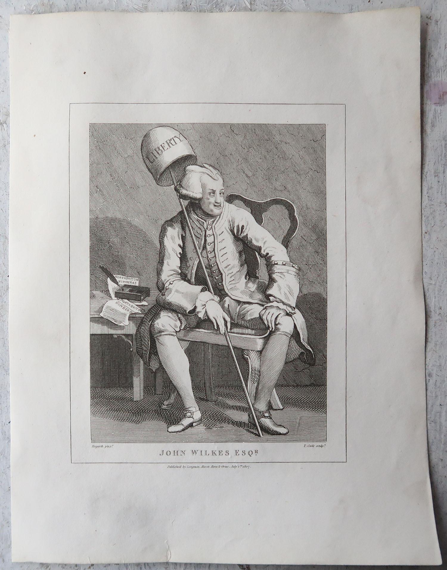 Set of 10 Original Antique Prints After Hogarth, Political, Satirical For Sale 2