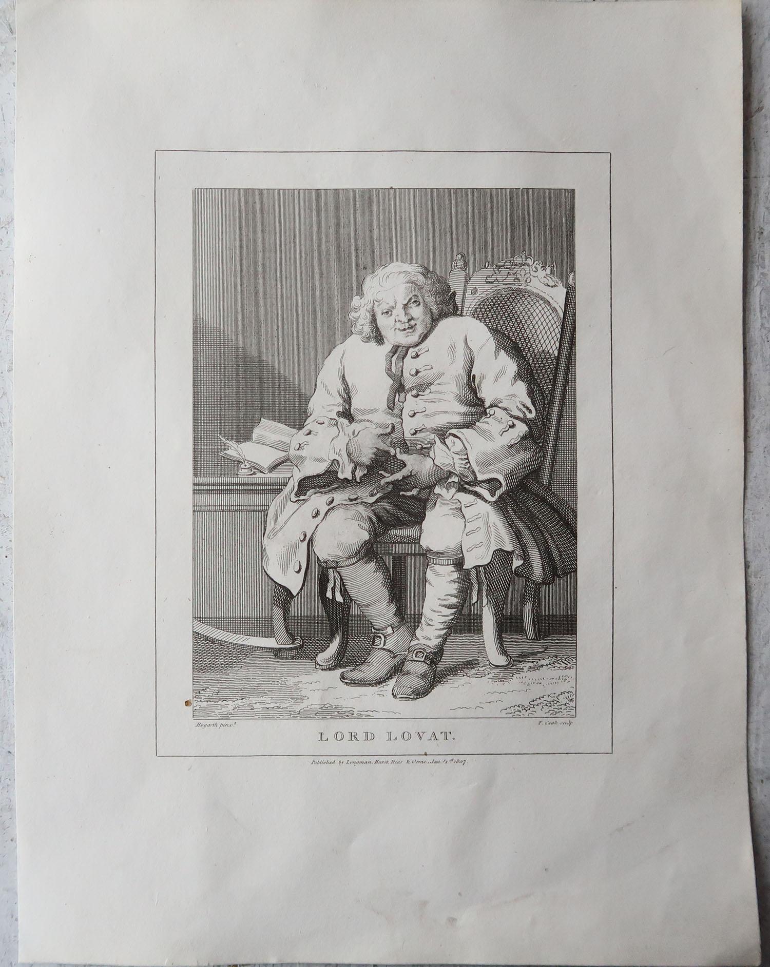 Set of 10 Original Antique Prints After Hogarth, Political, Satirical For Sale 1