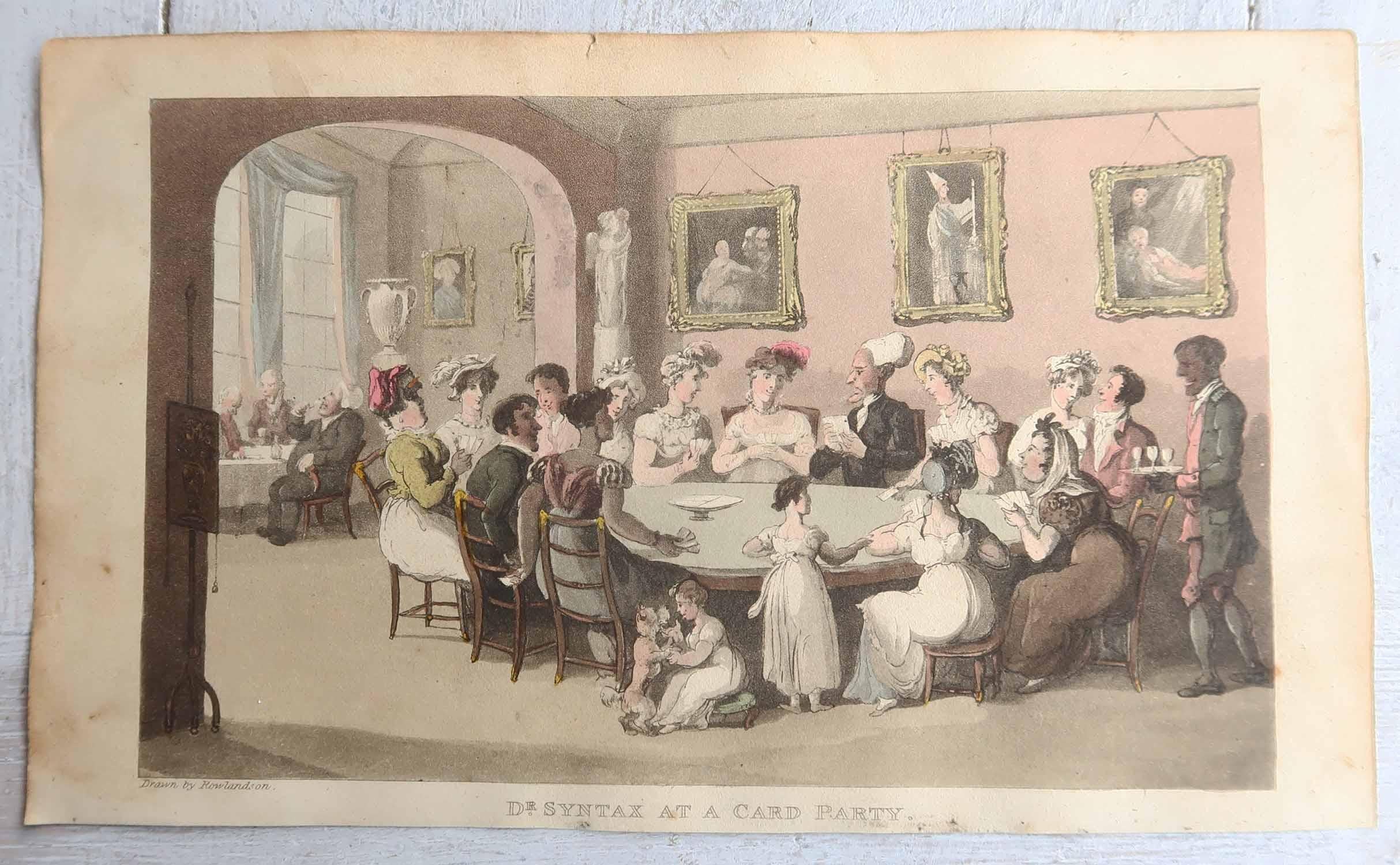 Set of 10 Original Antique Prints After Thomas Rowlandson. Dated 1819 For Sale 2
