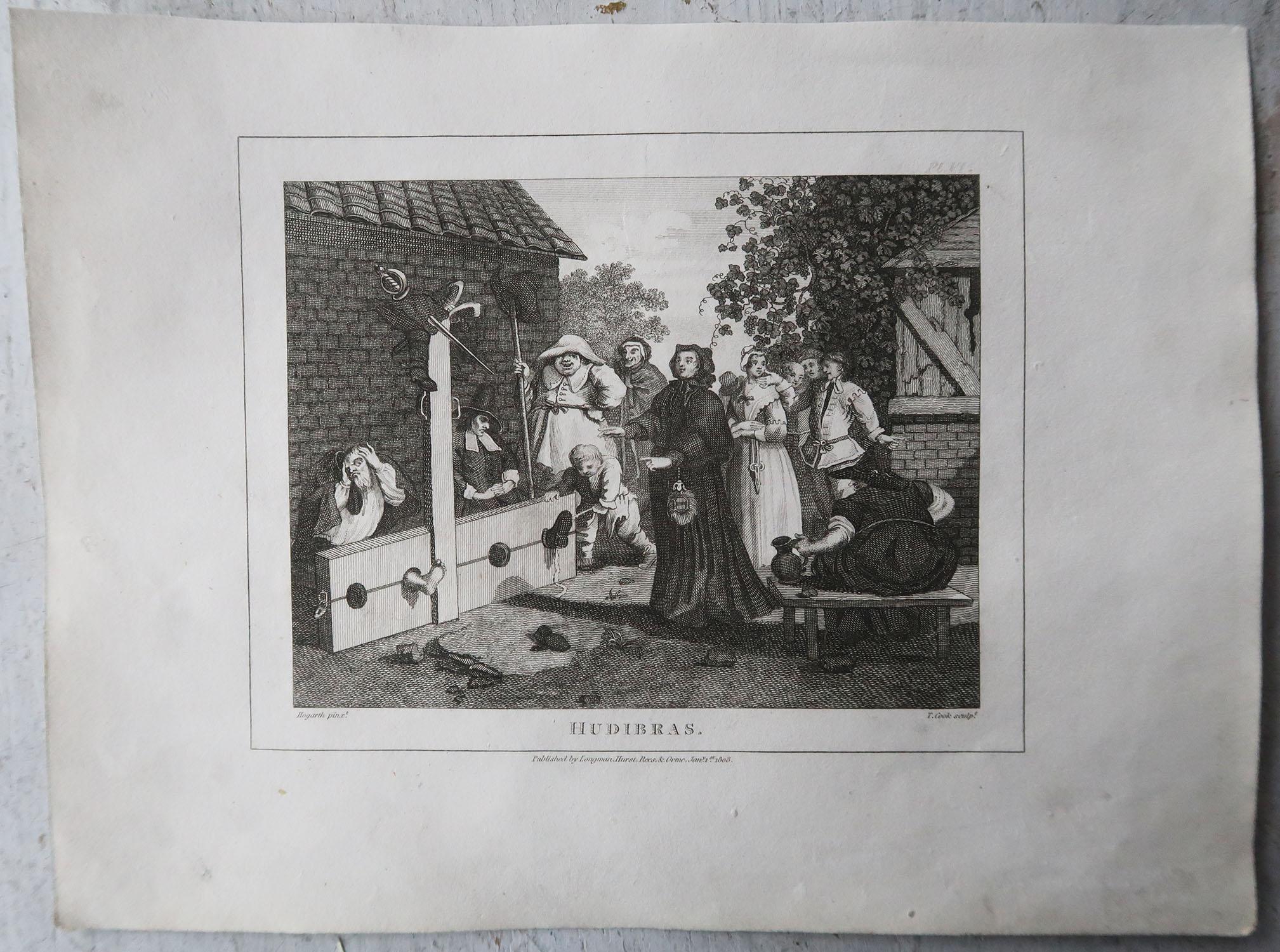 Georgian Set of 10 Original Antique Prints After William Hogarth, 