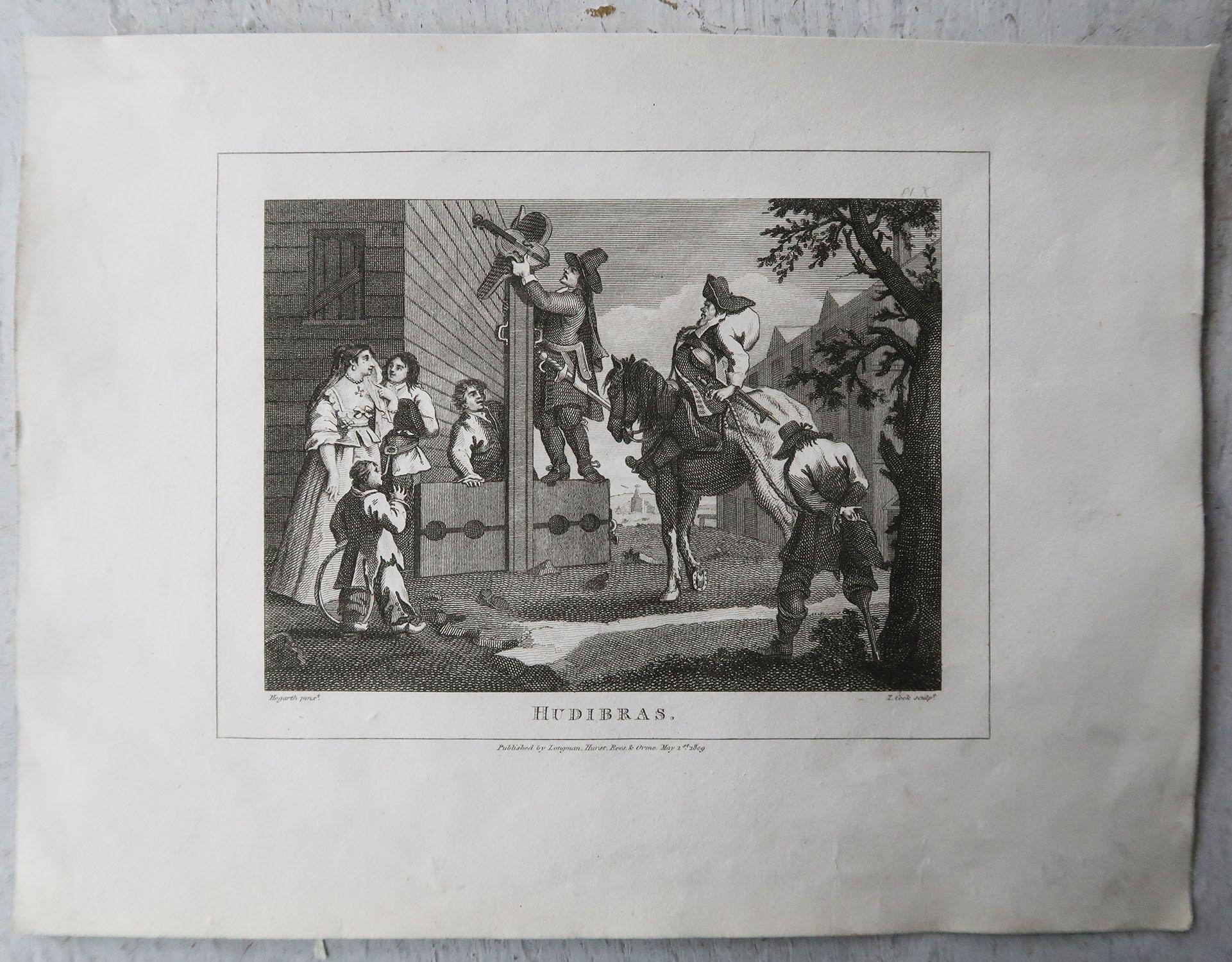 English Set of 10 Original Antique Prints After William Hogarth, 