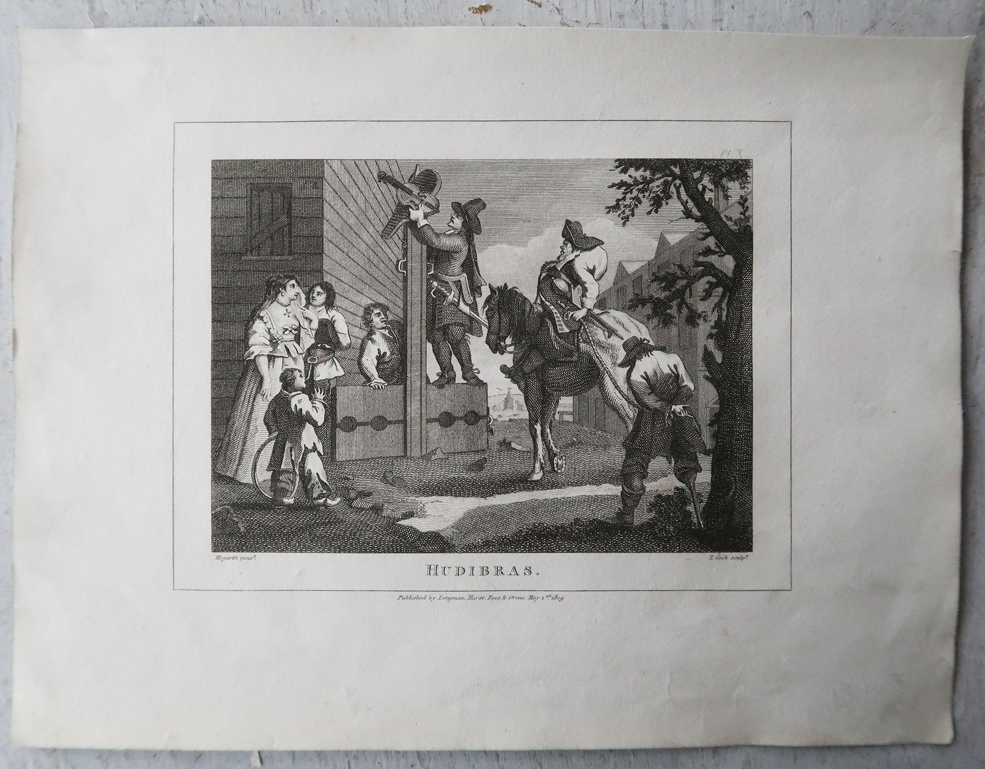 Anglais Ensemble de 10 estampes anciennes originales d'après William Hogarth, 