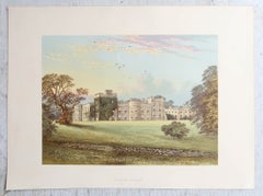 Set of 10 Original Antique Prints of British Castles, C.1880