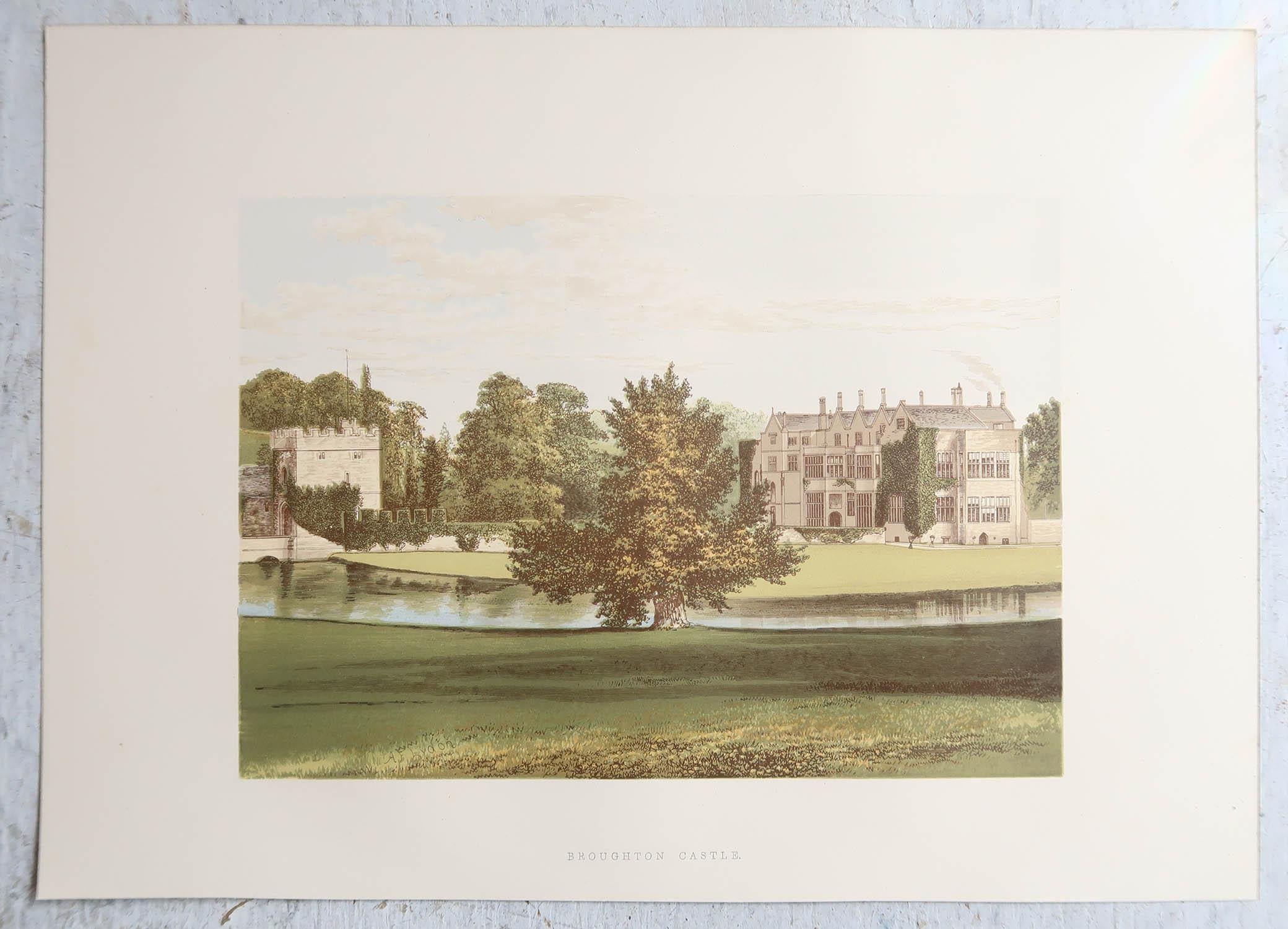 Ensemble de 10 estampes originales de châteaux britanniques, A.I.C., C.1880 en vente 1