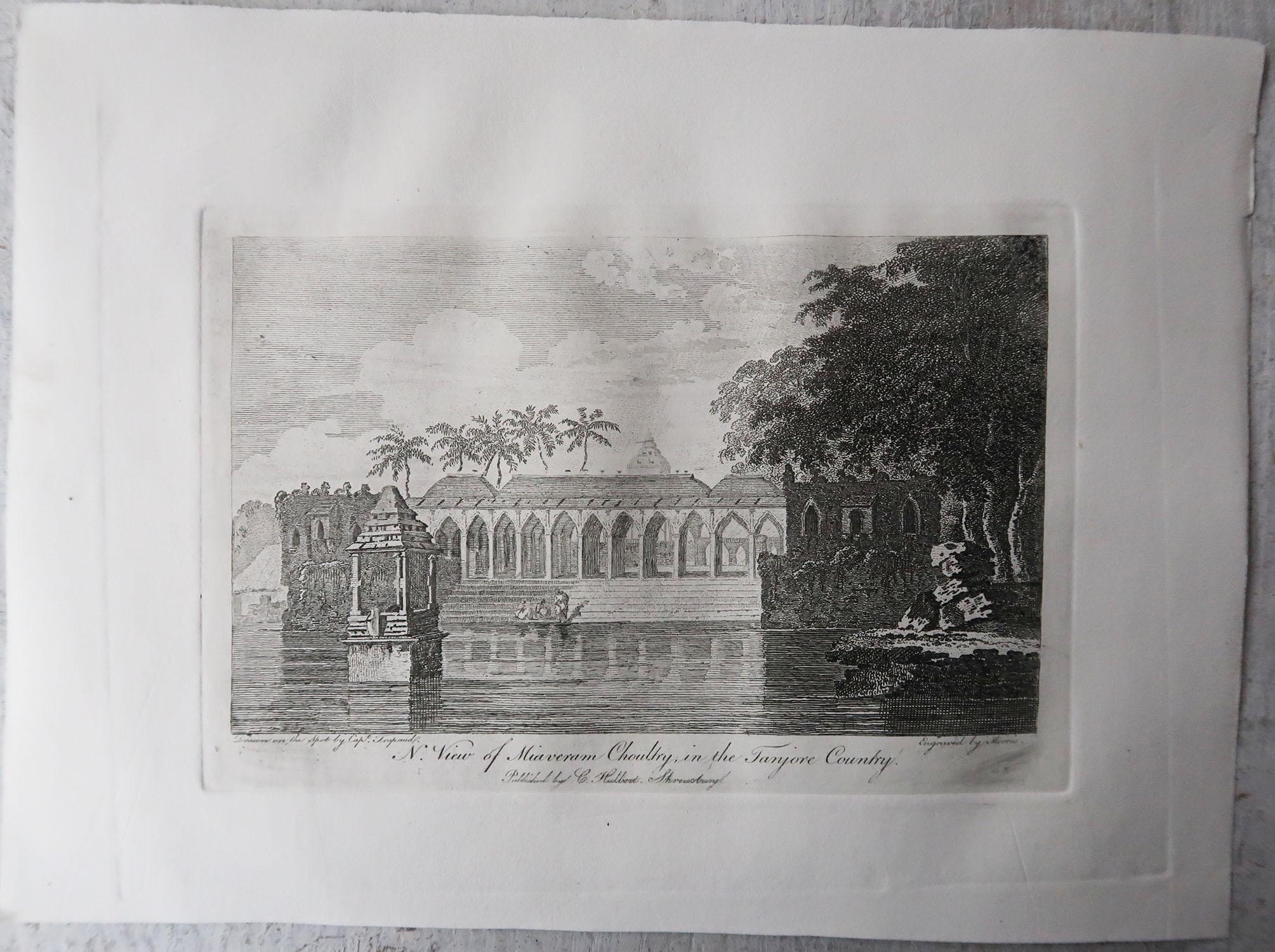 English Set of 10 Original Antique Prints of India After William Hodges, C.1820