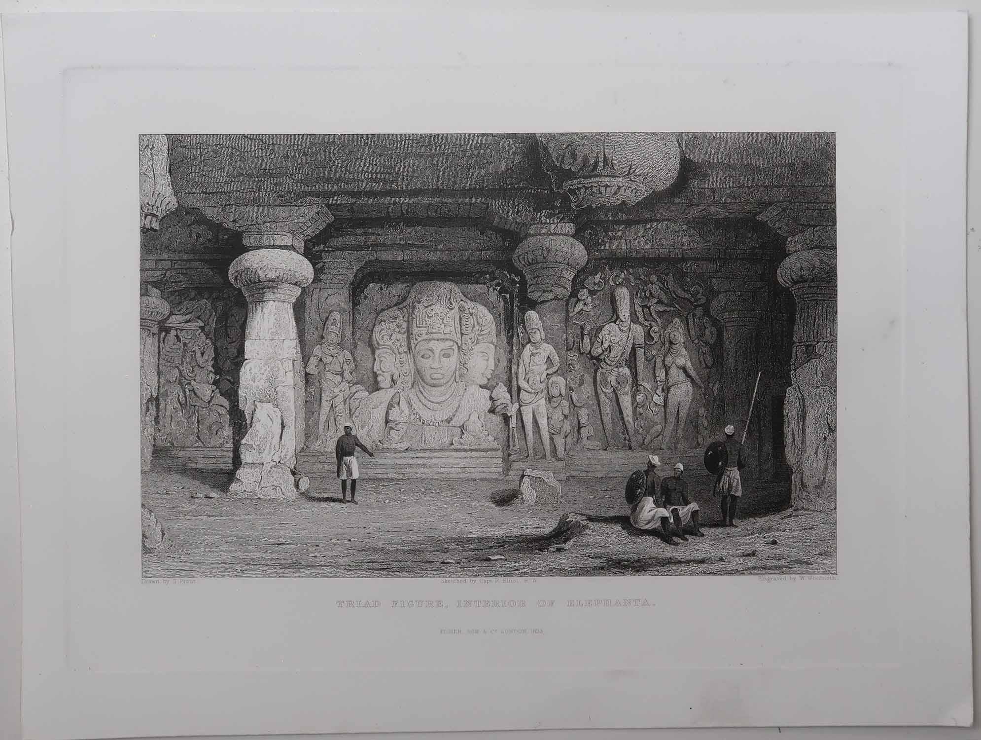 Ensemble de 10 estampes anciennes originales de l'Inde. Daté de 1832 en vente 3