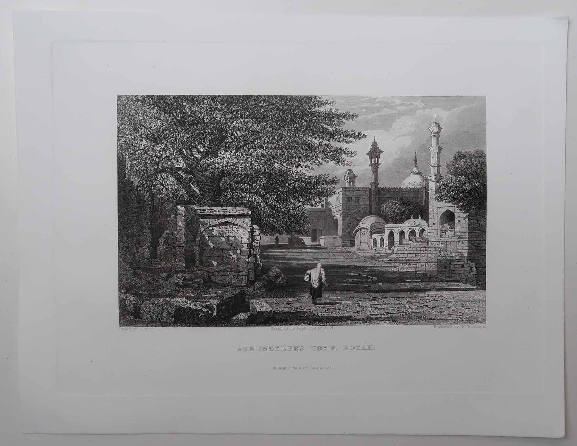 Autre Ensemble de 10 estampes anciennes originales de l'Inde. Daté de 1832 en vente