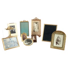 Antique Set of 10 Picture Frames, Art Nouveau, Neoclassicism, 19th - 20th Century