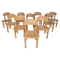 Set of 10 Pinewood Dining Chairs Attrb. Rainer Daumiller,  RESERVED FOR CANDY
