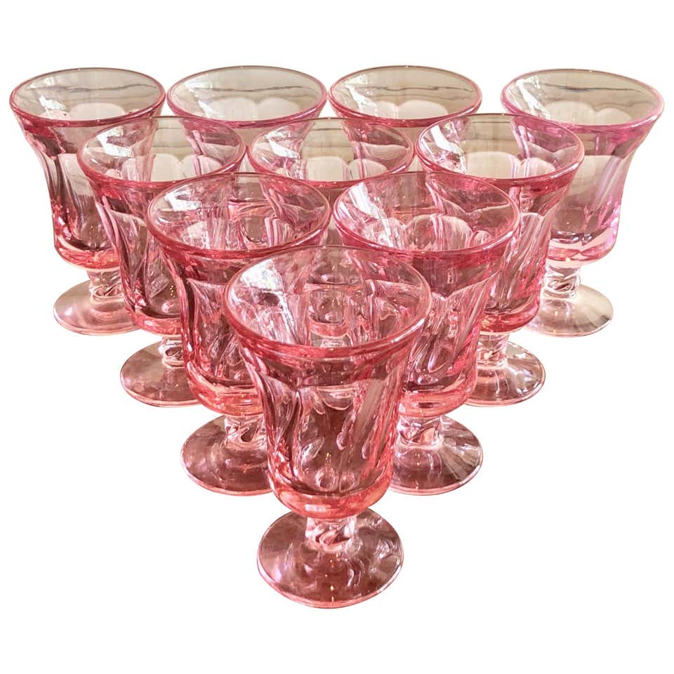 Pink Fostoria For Sale On 1stdibs Pink Fostoria Wine Glasses Pink Fostoria Glassware