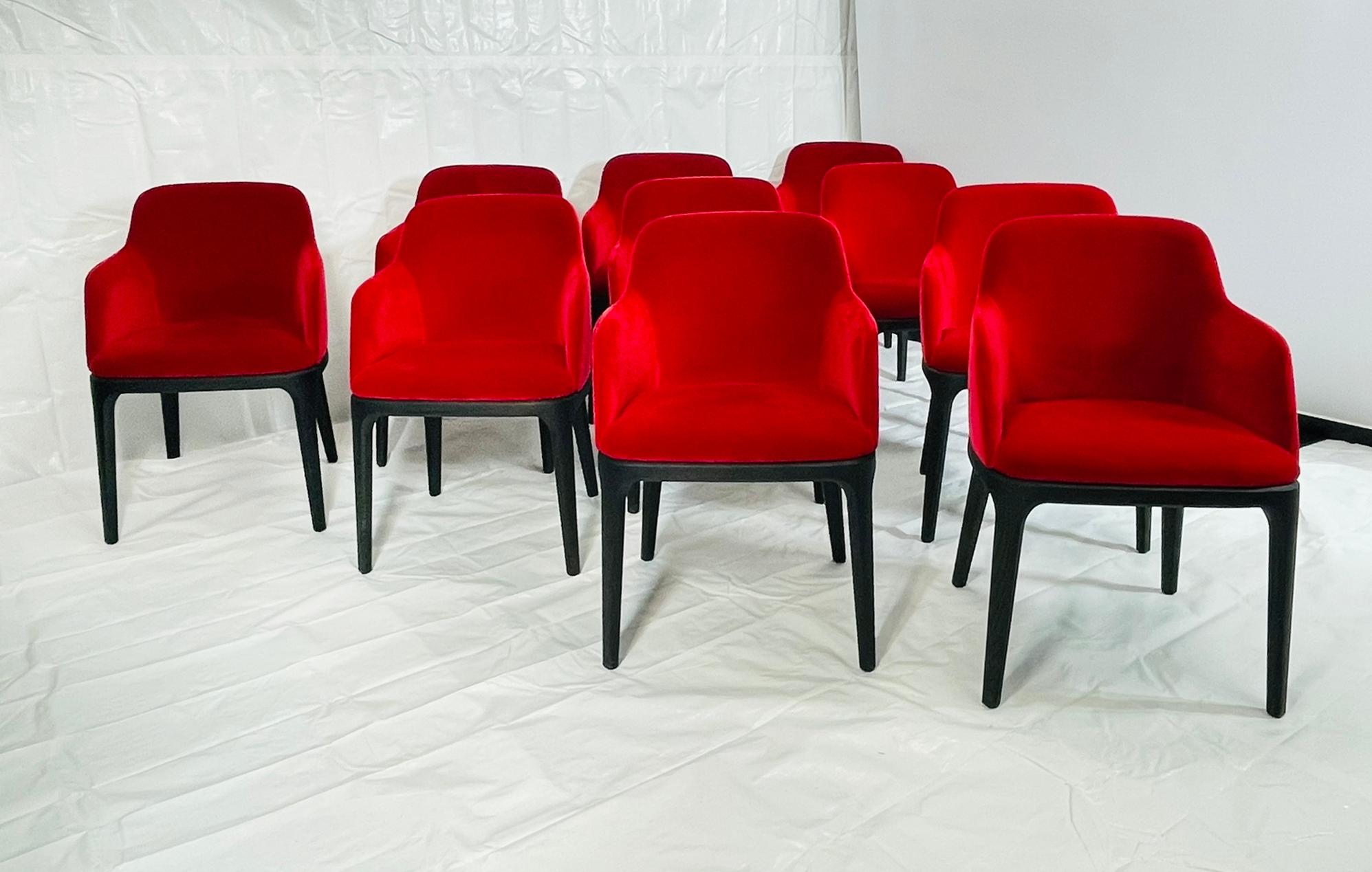 italien Ensemble de 10 chaises de salle à manger Poliform par Emmanuel Gallina, Italie, 2009 en vente