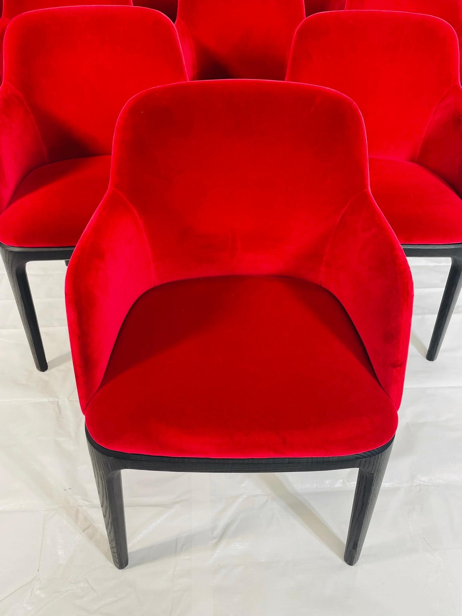 Ensemble de 10 chaises de salle à manger Poliform par Emmanuel Gallina, Italie, 2009 Bon état - En vente à Los Angeles, CA