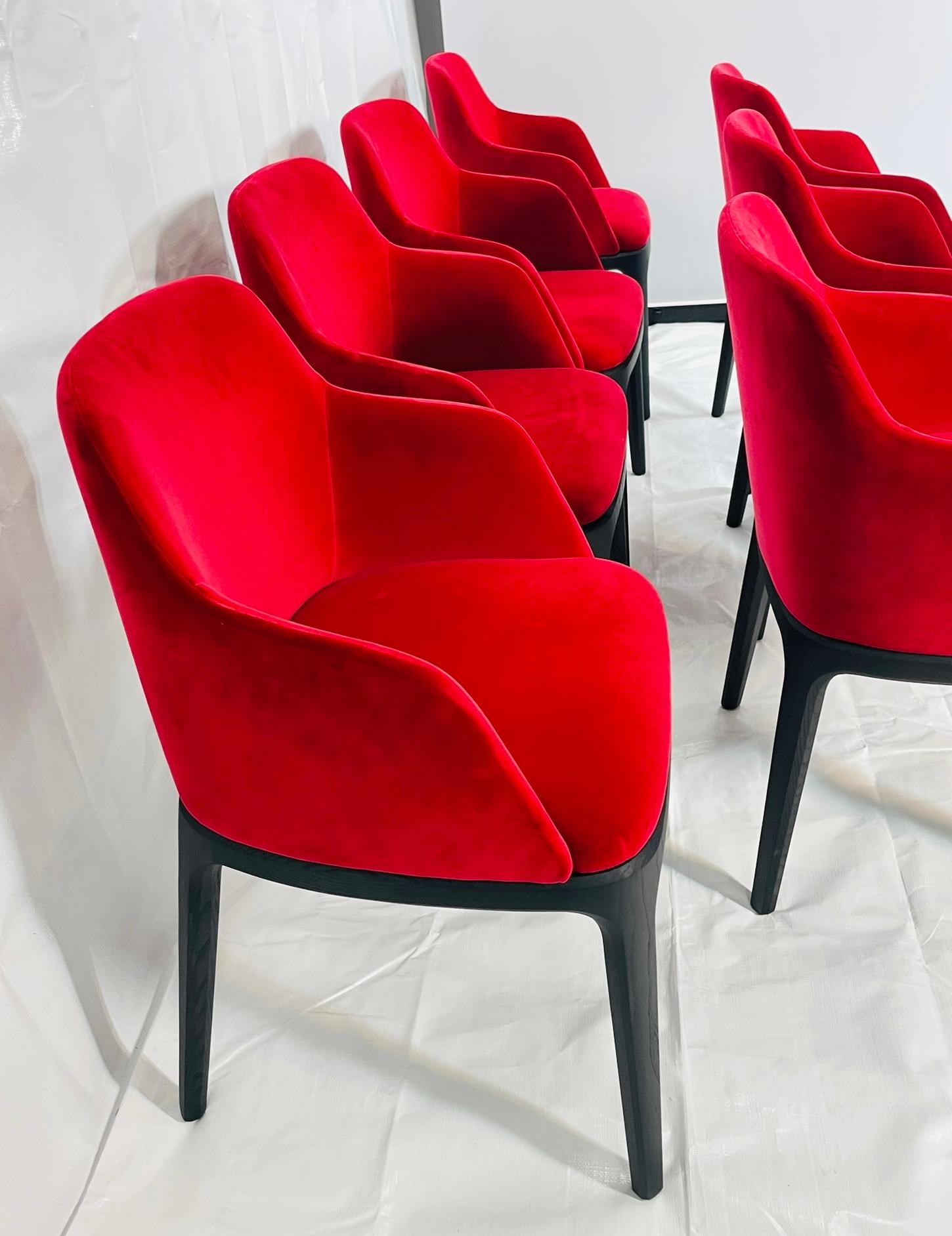 XXIe siècle et contemporain Ensemble de 10 chaises de salle à manger Poliform par Emmanuel Gallina, Italie, 2009 en vente