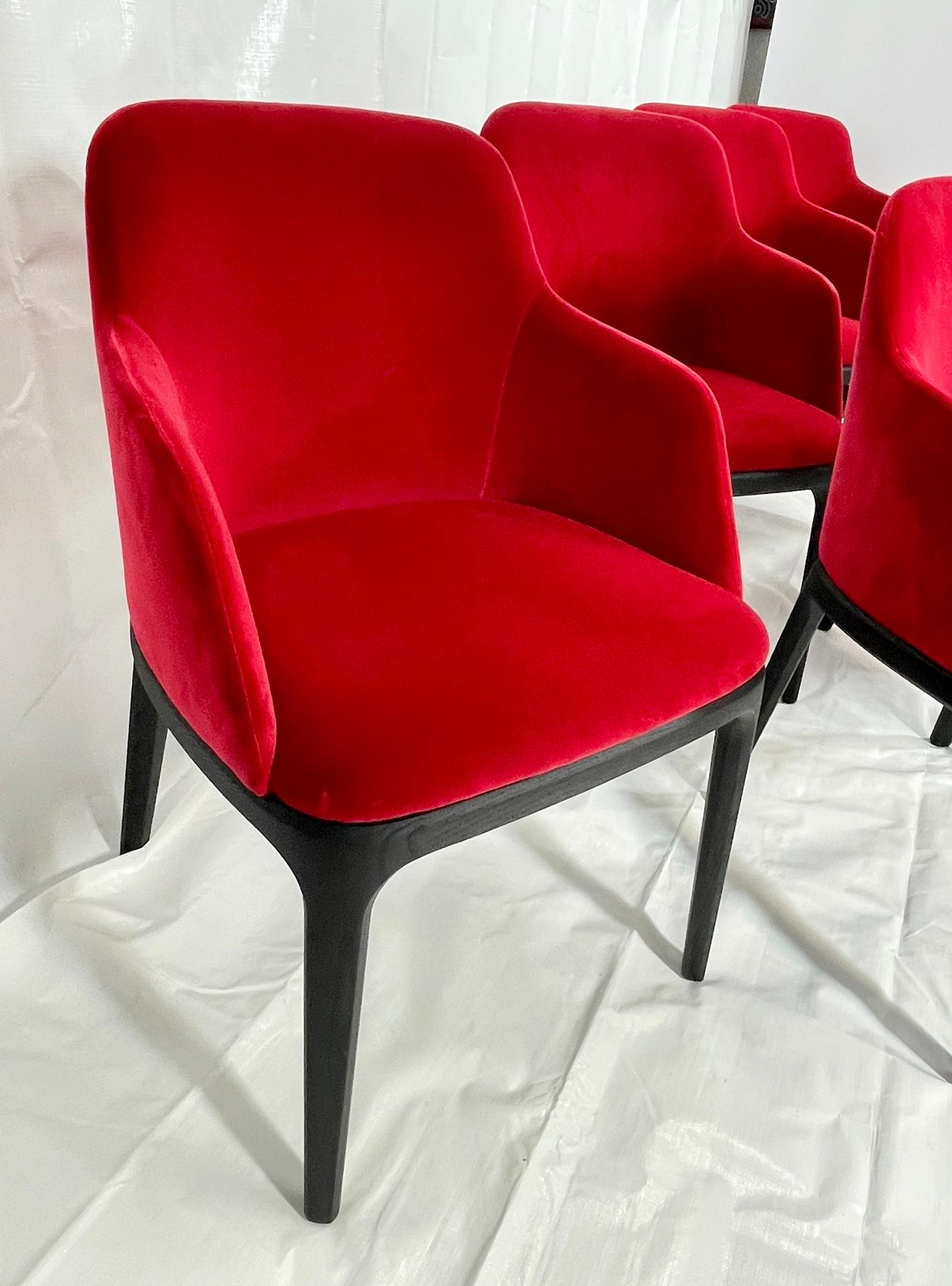Tissu Ensemble de 10 chaises de salle à manger Poliform par Emmanuel Gallina, Italie, 2009 en vente
