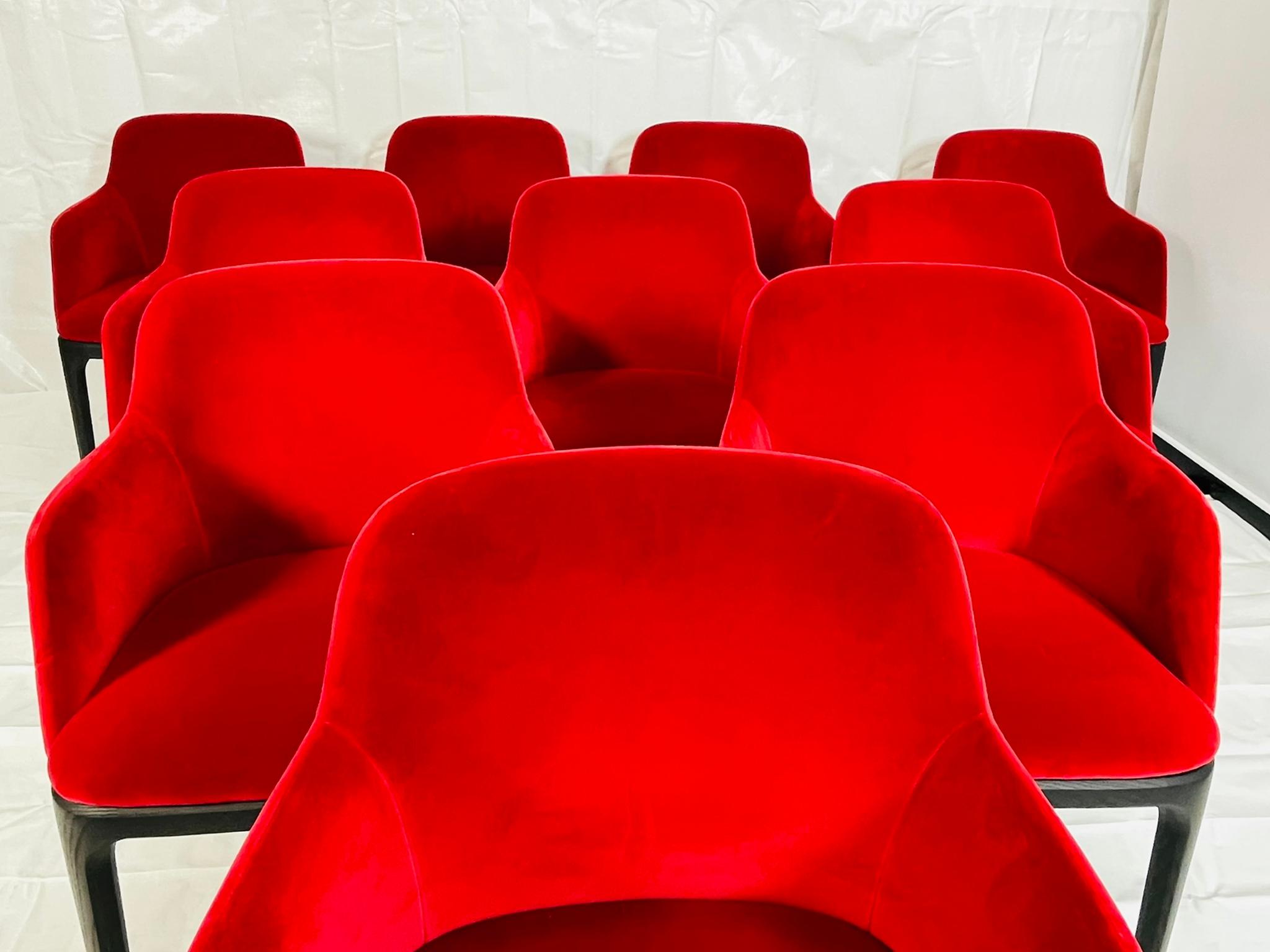 Ensemble de 10 chaises de salle à manger Poliform par Emmanuel Gallina, Italie, 2009 en vente 1