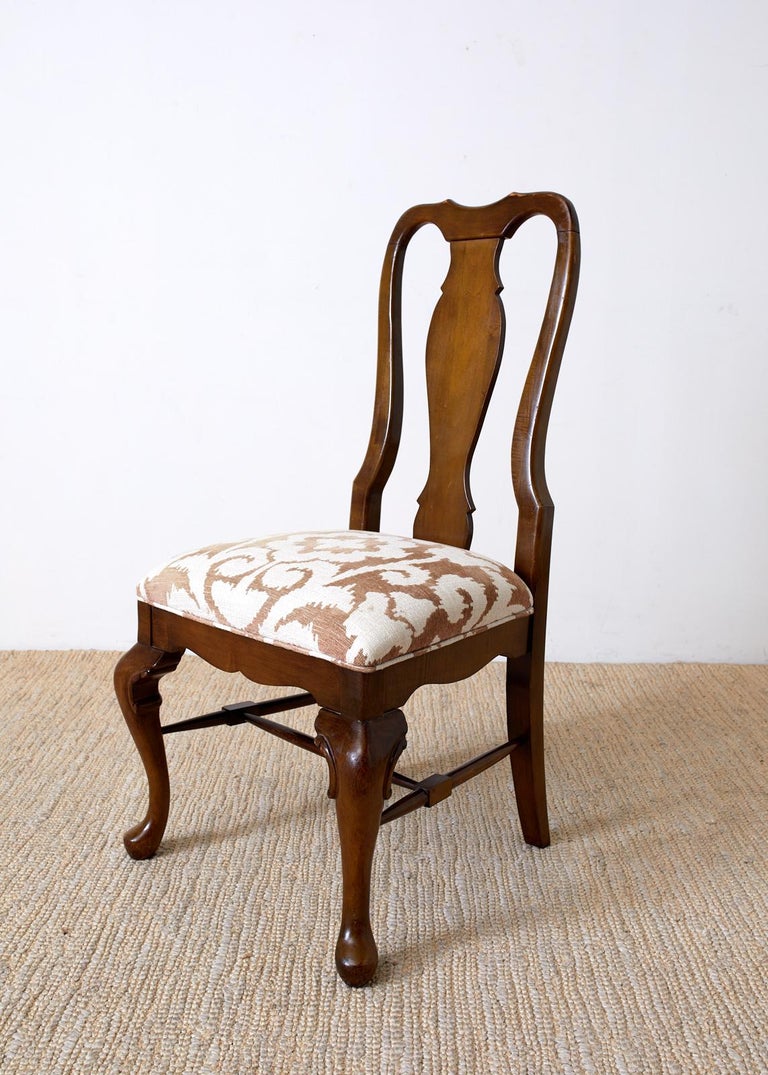 Set of Ten Queen Anne Style Mahogany Dining Chairs For ...