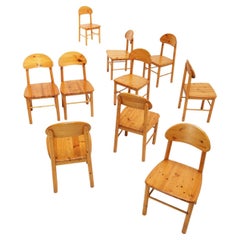 Set of 10 ‘Rainer Daumiller’ Chairs in Solid Pine Wood