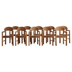 Used Set of 10 Rainer Daumiller Dining Chairs